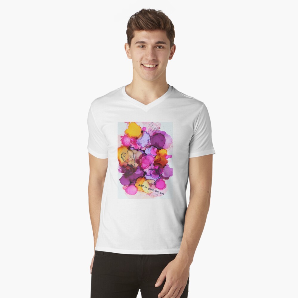 Aperçu de l'œuvre T-shirt col V créée et vendue par mptresart.