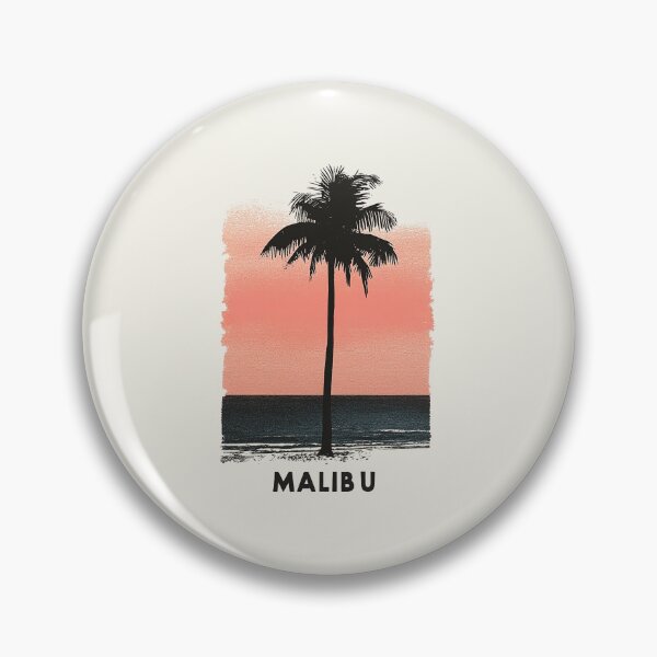 Item preview, Retro Malibu Sunset with Palm Tree designed and sold by Retro Travel Design.