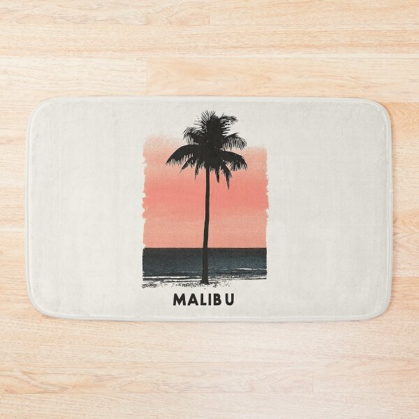 Item preview, Retro Malibu Sunset with Palm Tree designed and sold by Retro Travel Design.