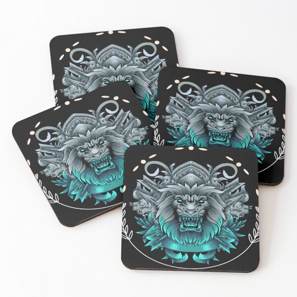 Item preview, King of Beasts: Tribal Lion Artwork designed and sold by Tekumart.