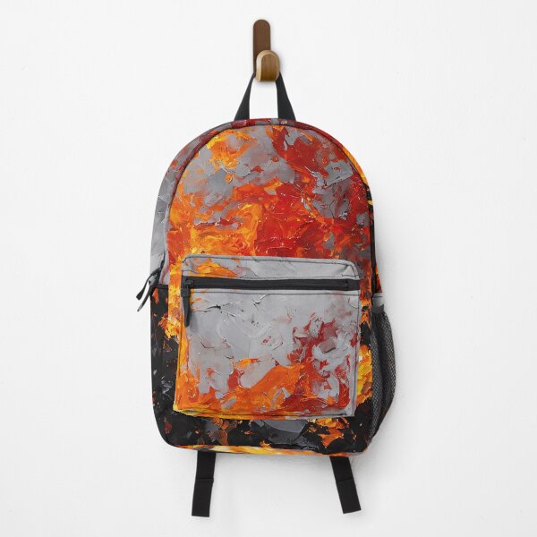 Item preview, Flames of Fahrenheit 451 - Impasto with Acrylic Paint designed and sold by Second Draft Visuals.