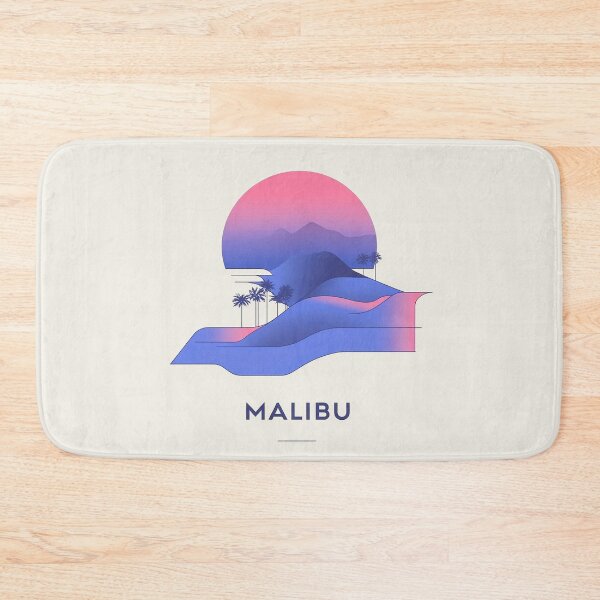 Item preview, Dreamy Malibu Sunset with Vibrant Gradient Landscape designed and sold by Retro Travel Design.