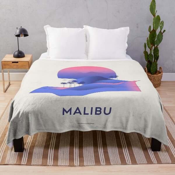 Item preview, Dreamy Malibu Sunset with Vibrant Gradient Landscape designed and sold by Retro Travel Design.