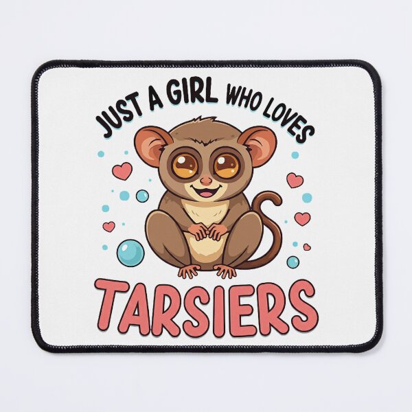 Item preview, Just a Girl Who Loves Tarsiers | White designed and sold by PinkGoddessLove.