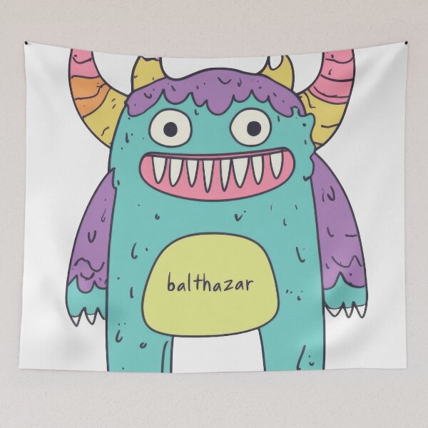 Item preview, Little monster Balthazar designed and sold by WickerStudio.
