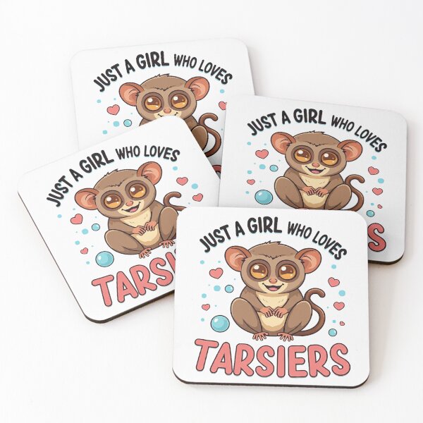 Item preview, Just a Girl Who Loves Tarsiers | White designed and sold by PinkGoddessLove.