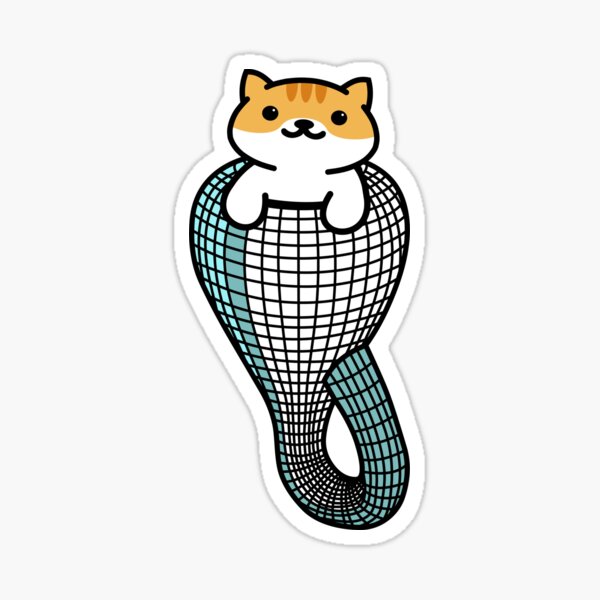 Item preview, Klein Bottle Kitty designed and sold by ilexdesigns.
