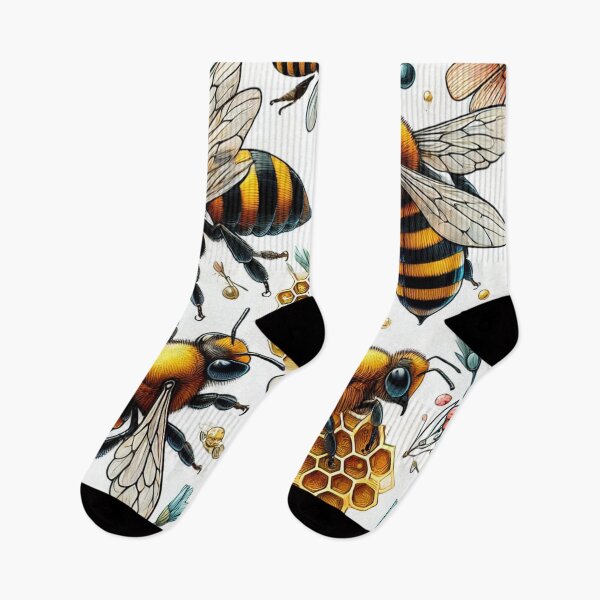 Artikelvorschau, Kreative Illustration von Bienen in einer natürlichen Umgebung entworfen und verkauft von Trac-Fusion.