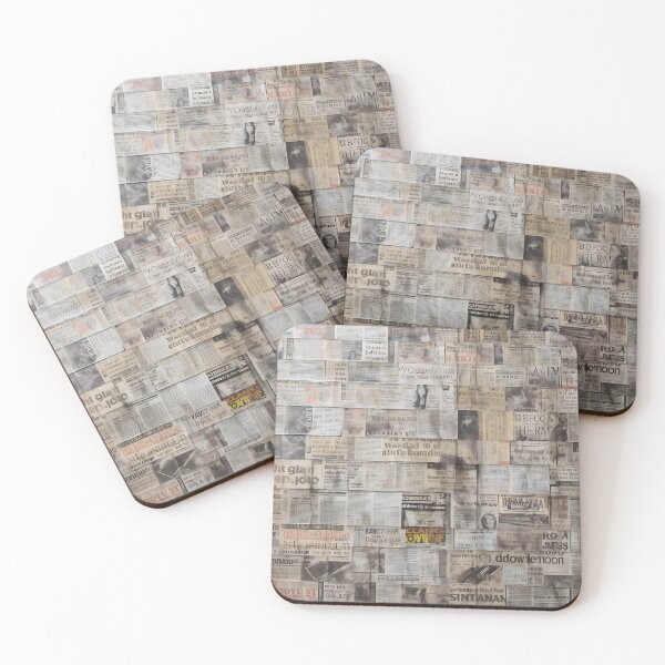 Item preview, newspaper clippings,watercolor designed and sold by elegantpaterns.