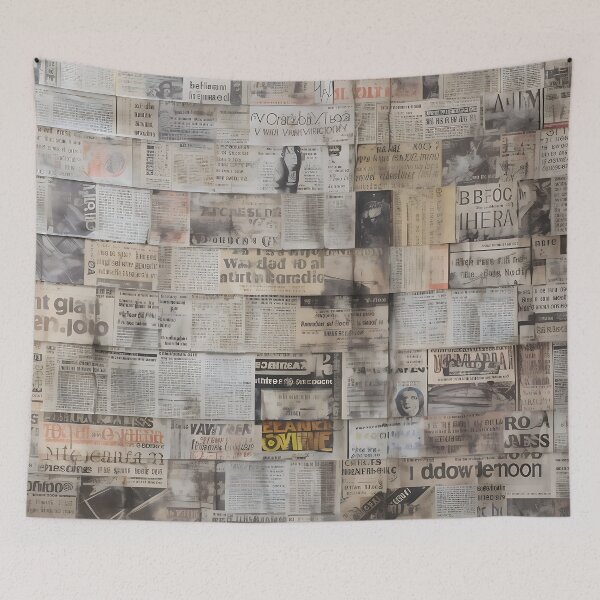 Item preview, newspaper clippings,watercolor designed and sold by elegantpaterns.