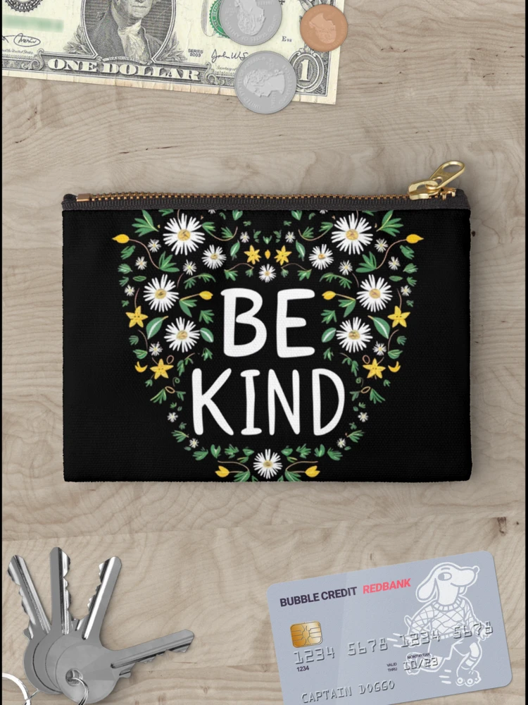 Thumbnail 3 of 4, Zipper Pouch, Be kind designed and sold by R3FDesign.
