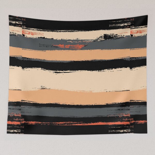 Item preview, horizontal brush strokes,wallpaper style designed and sold by NaumStock.