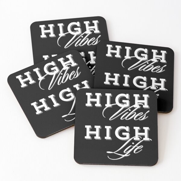 Item preview, Hight vibes, High Life Slogan Tee designed and sold by TheInnerIndigo.