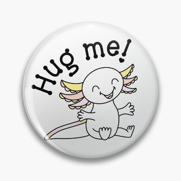 Item preview, Hug me! Cute Axolotl in Pangender Pride colors designed and sold by JoyfulJen.