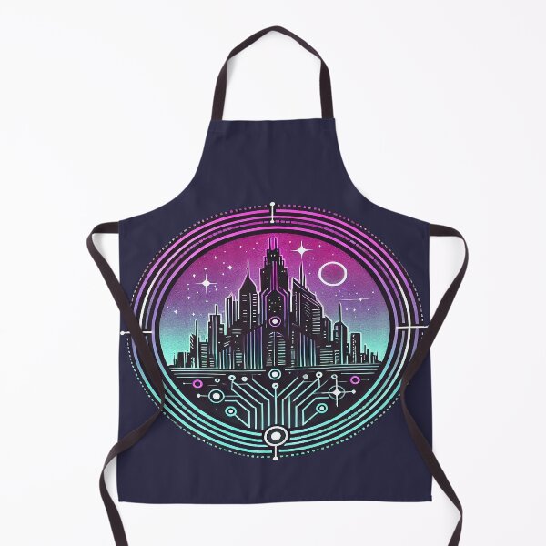 Item preview, Futuristic City under the Stars designed and sold by FAONIM.
