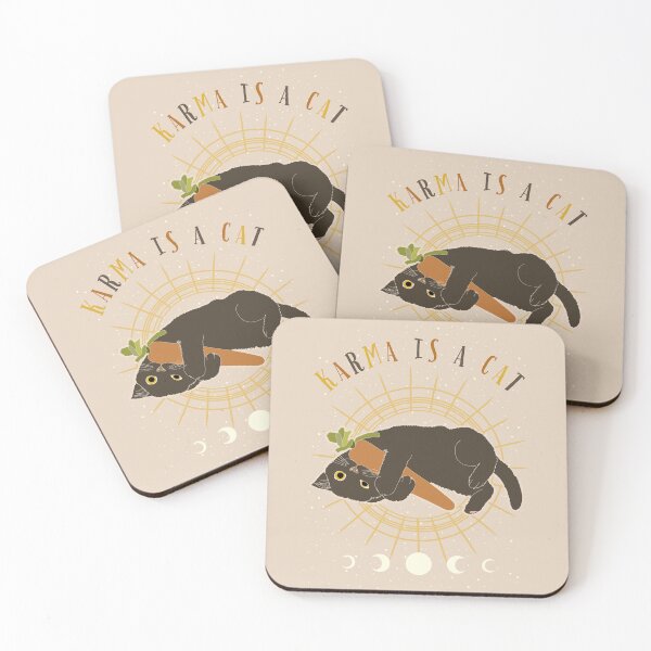 Item preview, Karma is a Cat designed and sold by Chica Creativa.