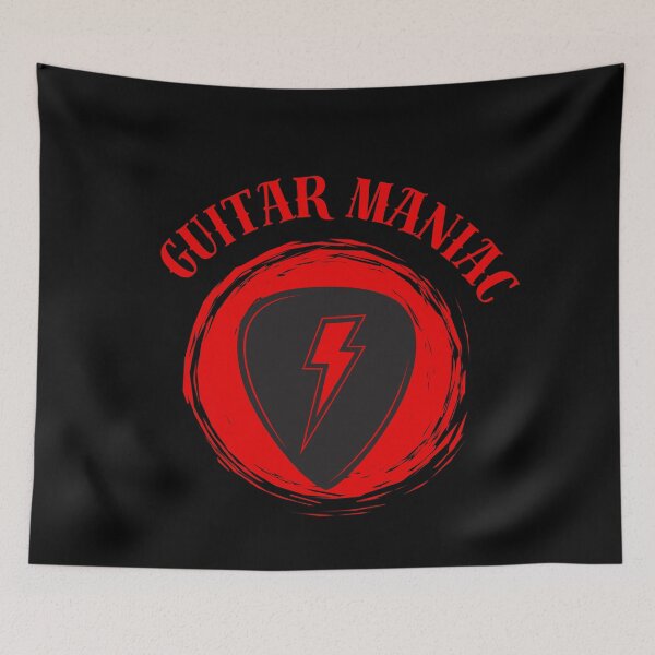 Item preview, Guitar Maniac Rock Guitar T-Shirt designed and sold by TwistedPrinter.