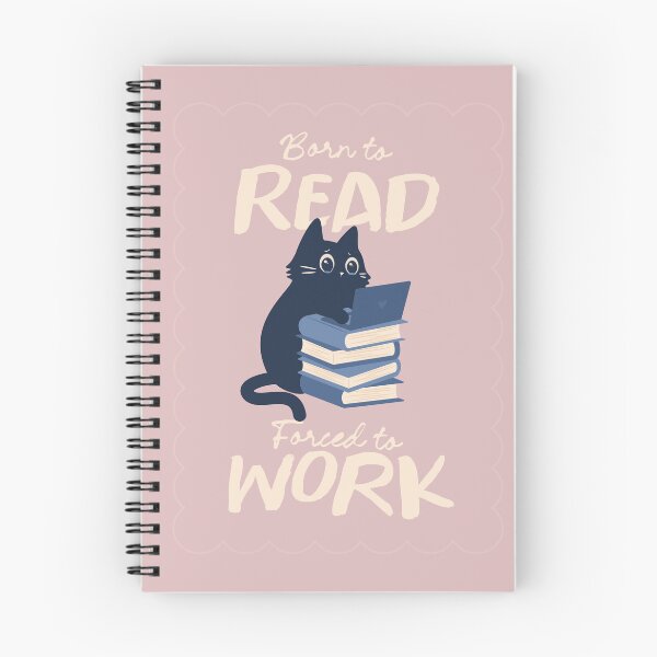 Artikelvorschau, Zum Lesen geboren, zum Arbeiten gezwungen entworfen und verkauft von indiebookster.