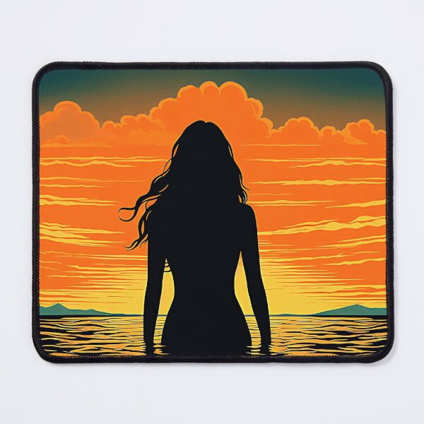 Item preview, Night-time swim in the lake designed and sold by Made-by-Gus.