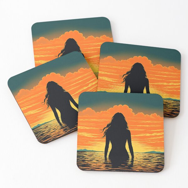 Item preview, Night-time swim in the lake designed and sold by Made-by-Gus.