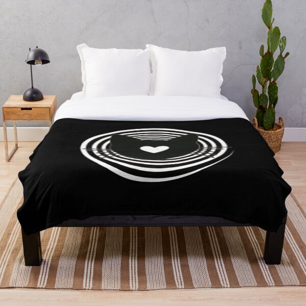 Item preview, Hypnotic Spiral with Black Cat Silhouette Minimalism designed and sold by memememescat.