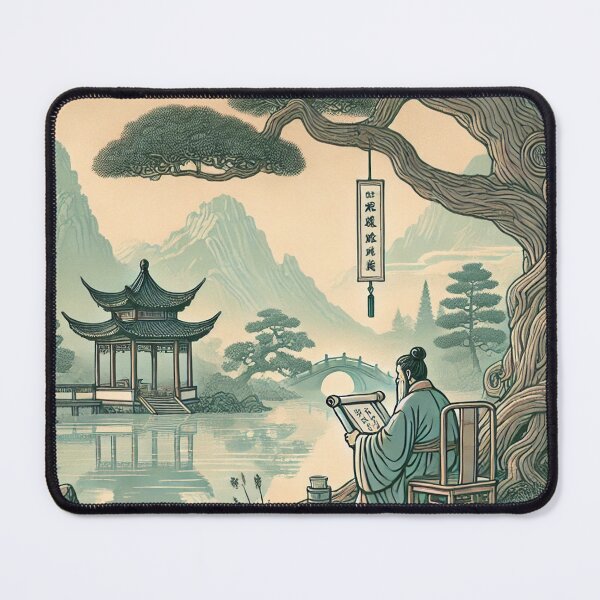 Item preview, Tranquil Scholar Under a Tree designed and sold by Singularitiness.