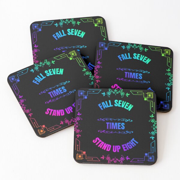 Item preview, Fall Seven Times Stand Up Eight - Rainbow Color designed and sold by Syrupulse.