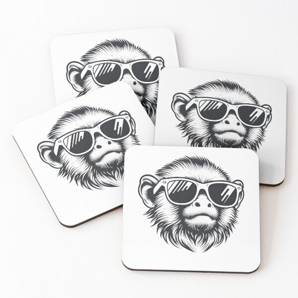 Item preview,  Cool And Stylish Tamarin Wearing Sunglasses  designed and sold by Smix Pixels.