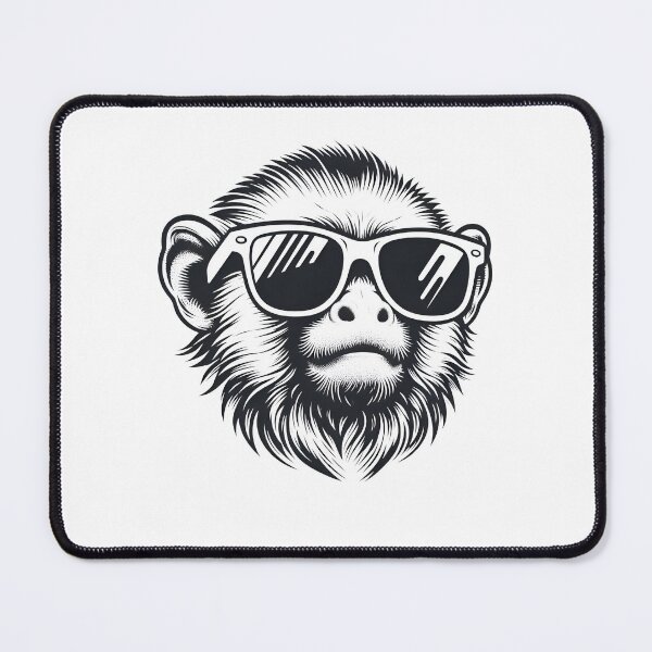 Item preview, Cool And Stylish Tamarin Wearing Sunglasses designed and sold by Smix Pixels.