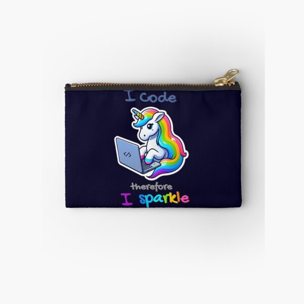 Item preview, I Code therefore I sparkle - Developer - Unicorn Developer designed and sold by VandoorLabs.