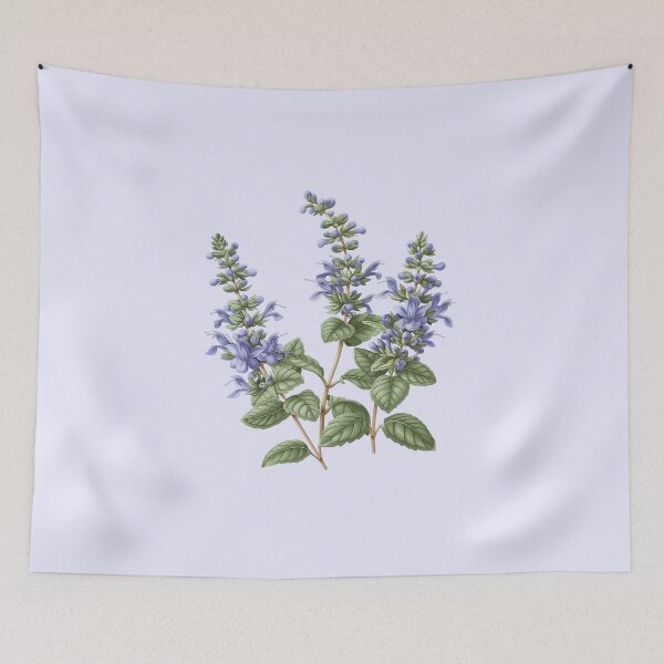 Item preview, Herbal Garden Plant Catmint in Bloom designed and sold by Artcurrents.