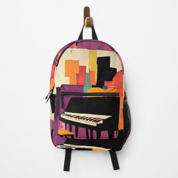 Item preview, Black Piano Art - Vibrant Abstract Background with Bold Colors and Playful Geometric Shapes designed and sold by OlfactoART Studio.
