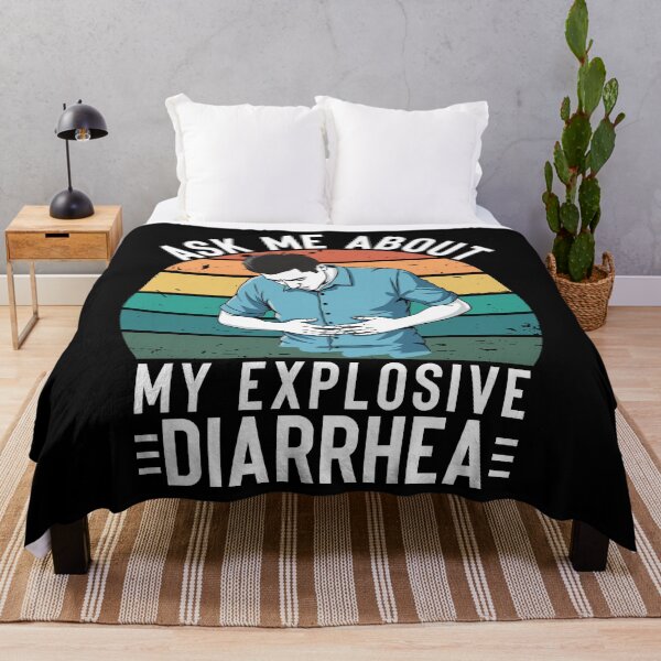 Item preview, Ask Me About My Explosive Diarrhea Funny Retro Vintage Humor Sarcastic designed and sold by ivotee.