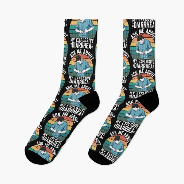 Item preview, Ask Me About My Explosive Diarrhea Funny Retro Vintage Humor Sarcastic designed and sold by ivotee.