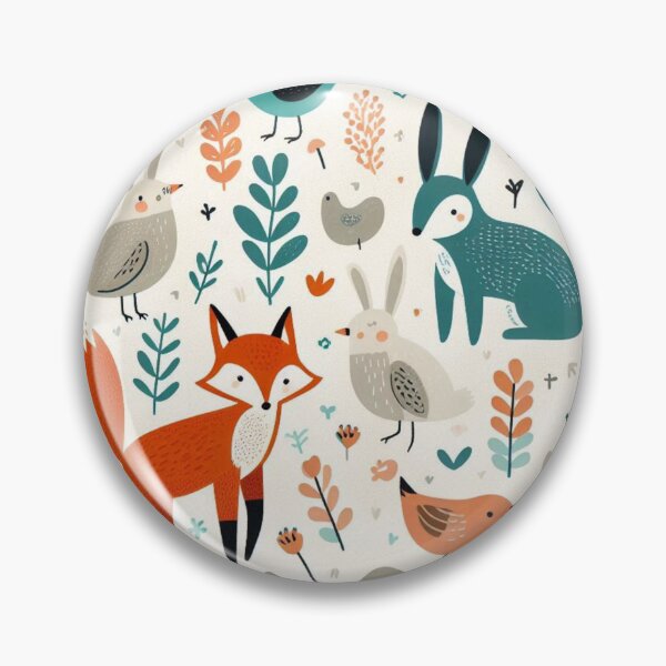 Item preview, Playful Critters – Whimsical Animal Pattern designed and sold by Rui Fernandes.