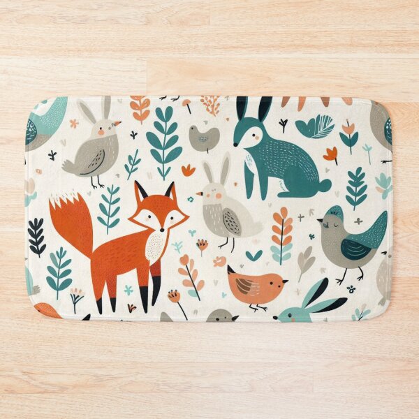 Item preview, Playful Critters – Whimsical Animal Pattern designed and sold by Rui Fernandes.