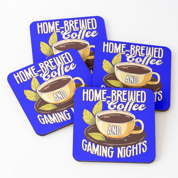 Item preview, Funny Coffee Drinker Lover Home-Brewed Coffee Gaming Nights designed and sold by fantasticdesign.