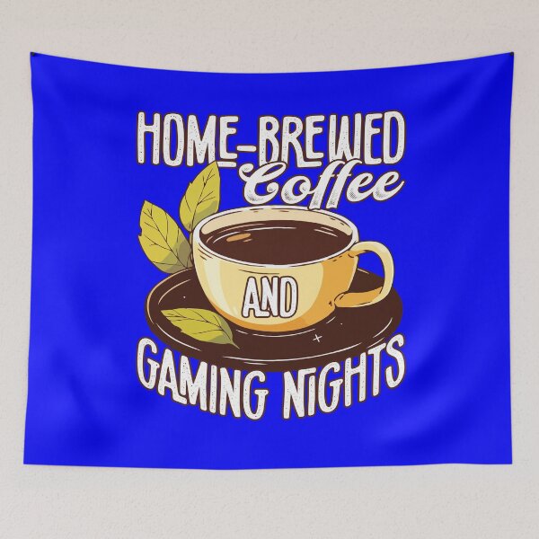 Item preview, Funny Coffee Drinker Lover Home-Brewed Coffee Gaming Nights designed and sold by fantasticdesign.