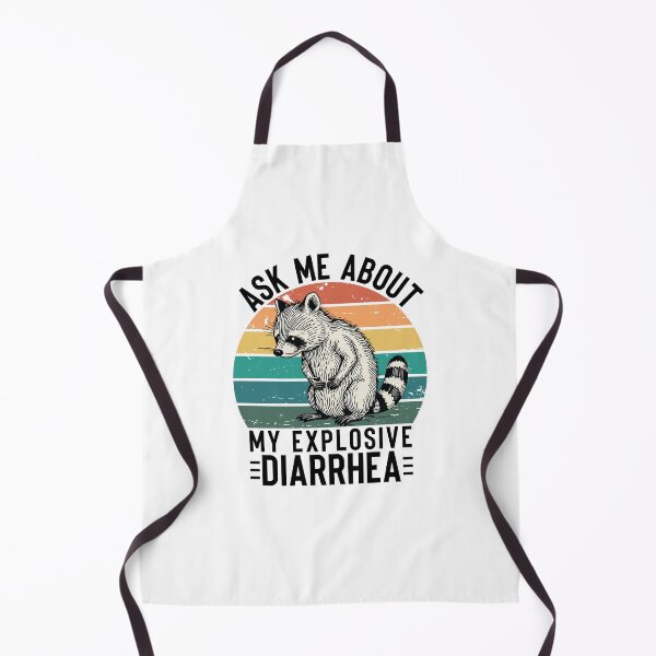 Item preview, Ask Me About My Explosive Diarrhea Funny Racoon Retro Vintage Humor Sarcastic designed and sold by ivotee.