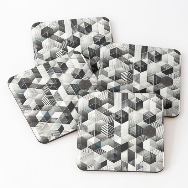 Item preview, Sleek Geometric Symmetry – Hexagons and Triangles Pattern designed and sold by Rui Fernandes.