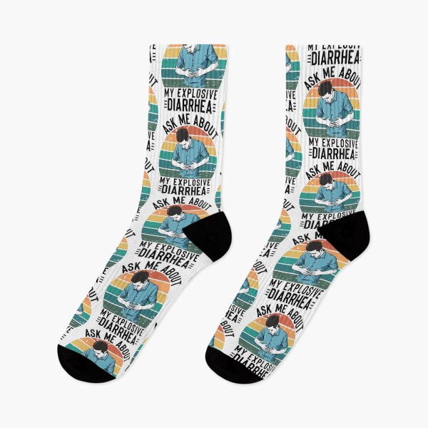 Item preview, Ask Me About My Explosive Diarrhea Funny Retro Vintage Humor Sarcastic designed and sold by ivotee.