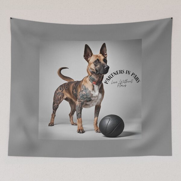 Item preview, “Partners in Paws, Love Without Flaws” designed and sold by Brosumer.