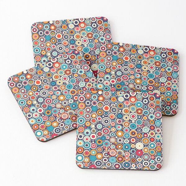 Item preview, Retro 70s Mini Shapes Fabric Pattern designed and sold by Rui Fernandes.