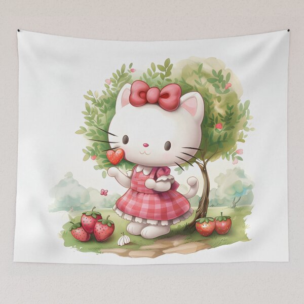 Item preview, Kitten with Strawberries designed and sold by Quijote-.