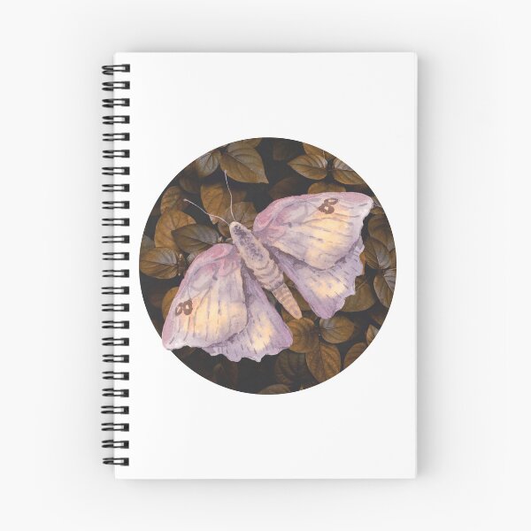 Item preview, Mystical Lunar Moth with Autumn Fall Leaves designed and sold by WildWoodlandWitch.