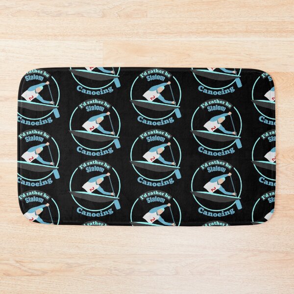 Item preview, I'd rather be slalom canoeing 2 - circular - with light elements!! designed and sold by SlalomSquad.