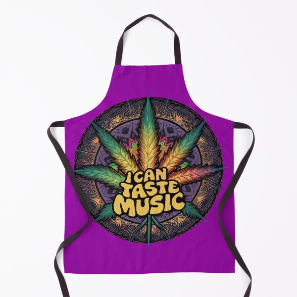 Item preview, I Can Taste Music - Marijuana Leaf- Colorful Purple designed and sold by JLEmporium.