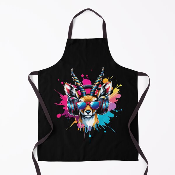 Item preview, Cool And Stylish DJ Antelope Wearing Sunglasses With Colorful Splash designed and sold by Smix Pixels.