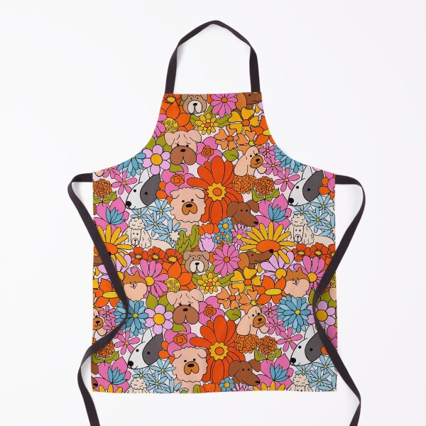 Item preview, Cute dogs hiding in flowers retro style designed and sold by Kimmygowland.