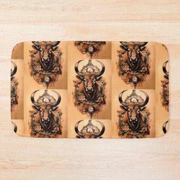 Item preview, ZODIAC SIGN TAURUS - Gift items and personal use / Animals, Horoscope, Astrology, Bull, Illustration, Art designed and sold by LumDesignArt.